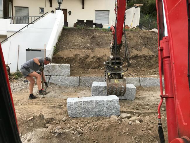 Fortschritt Privatgarten in Glattfelden