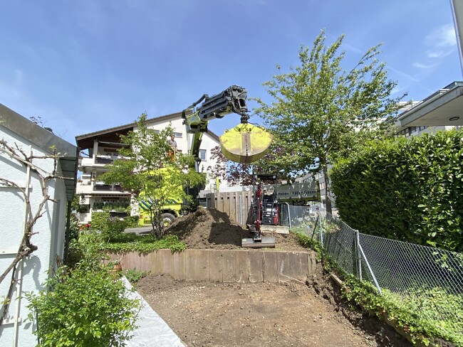Fortschritt Fortschritt im Privatgarten in Hoengg